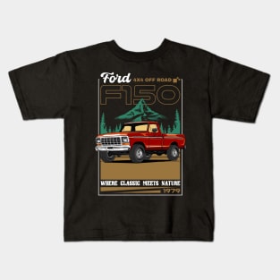 Retro F150 Pickup Car Kids T-Shirt